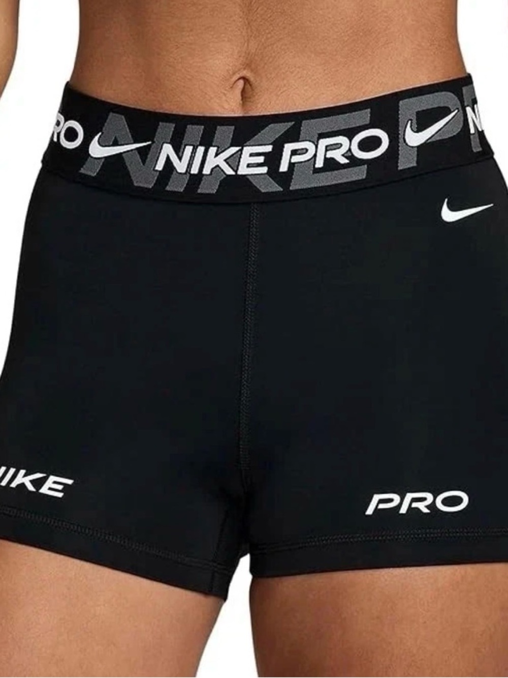 New With Tag Nike Pro Mid-Rise 3" Graphic Biker Shorts  FV7838-010 (XL)